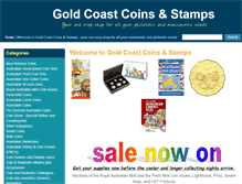 Tablet Screenshot of coins-stamps.com.au